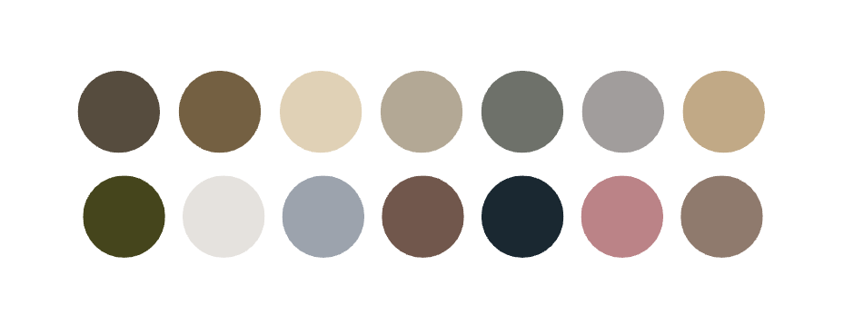 neutral color palette for outfit ideas